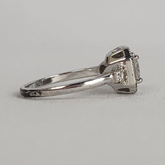 Stella & Dot Deco Silver Tone Cocktail Ring Size 9 - Picture 3 of 8